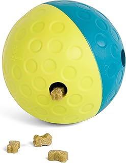 Outward Hound by Nina Ottosson Treat Tumble – Interactive Food-Dispensing Dog Puzzle Ball, Level 1 Beginner, Small, 4.8"