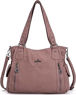 Handbags for Womens Top-Handle Hobo Purse Roomy Casual Shoulder Bags PU Tote Satchel Purse for Women