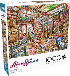 Buffalo Games – Aimee Stewart - Toy Shoppe - 1000 Piece Jigsaw Puzzle - Colorful Puzzles – Precision-Cut Pieces, Beautiful Artwork, and Hours of Relaxing Fun