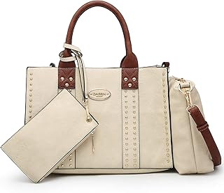 Purses Handbags for Women Tote Wallet Set Top Handle Satchel Shoulder Hobo Bag 3pcs