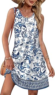 Summer Dresses for Women Casual Sundress with Pocket Beach Cover Up Swimsuit