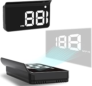 Heads up Display for Cars,Car HUD,Head up Display for Car,Digital GPS HUD Speedometer,USB Cable Plug and Play,Automatic Brightness Adjustment,Large Font Display (K1-White)
