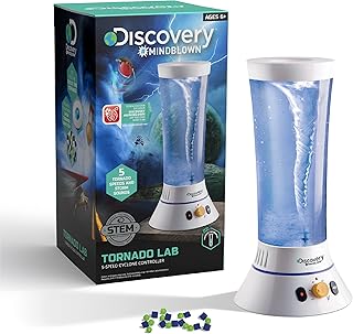 Discovery™ Tornado Lab, 5-Speed Cyclone Controller, Educational Learning Activity Kit, Fun and Exciting Toy, STEM Experiment Set for Boys, Girls, Kids Ages 6+