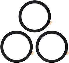 TENOC Universal Metal Ring Sticker for Magnetic Charger Compatible with iPhone/Samsung/Android All Cellphones, Magnetic Mount/Phone Holder Conversion Accessories, 3Pcs, Black