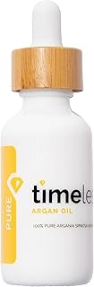 Timeless Skin Care Argan Oil - 100% Pure Argan Oil for Face & Hair Care - For Dry Skin - Fragrance-Free - Use with Moisturizer or Hair Products - 1 oz