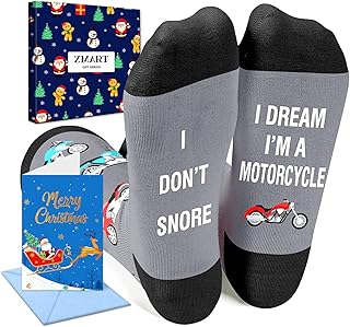 Zmart Funny Motorcycle Gifts for Men - Motorcycle Socks for Dirt Bike Riders