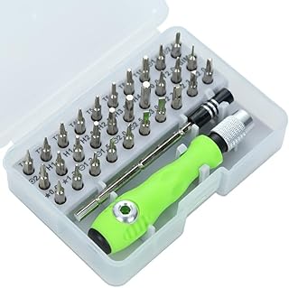 32-in-1 Professional Precision Screwdriver Set with Magnetic Tips - Multi-Bit Repair Tool Kit for Electronics Repair (Phone, Laptop, Eyeglasses, Watch, Toys), Portable