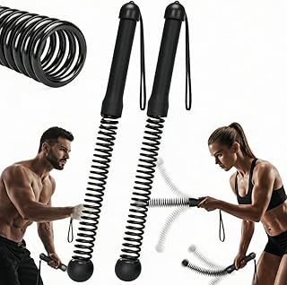 Ropeless Cordless Weighted Battle Rope Sticks, Portable Home Gym Workout Exercise for Full-Body Strength Training, Durable Fitness Accessories with Smooth Flow Design, Ideal for Indoor Cardio