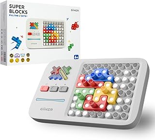 GiiKER Super Blocks STEM Toys – Pattern Matching Puzzle Game with 1000+ Challenges, Brain Teaser Toy for Kids & Teens, Travel Game & Birthday Gift for Boys and Girls
