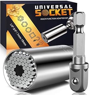 Fathers Day Dad Gifts from Daughter Son Wife Super Universal Socket Tools Gifts for Men, Grip Set with Power Drill Adapter Cool Stuff Gadgets Present Ideas Gifts for Dad Husband Him Grandpa Step Dad