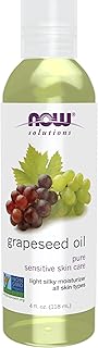 NOW Solutions, Grapeseed Oil, Skin Care for Sensitive Skin, Light Silky Moisturizer for All Skin Types, 4-Ounce
