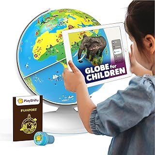 PlayShifu Globe for Kids– Orboot Earth: Interactive Kids Globe with 1000+ Facts on Animals, Places & Monuments | Tech-Powered Learning Toy & STEM Gift for Kids Ages 4–10